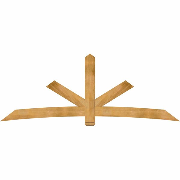 Ekena Millwork Alberta Rough Sawn Timber Gable Bracket, Western Red Cedar, 108"W x 40"H x 2"D x 6"F, 9/12 Pitch GBW108X40X0206ALB00RWR - main